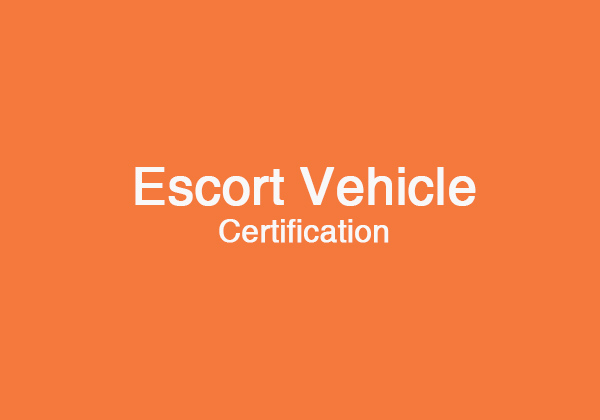 Escort Vehicle Certification