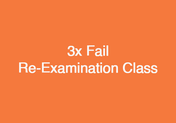 3x-Fail Re-Examination Class